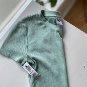 NWT TNA Aritzia Ribbed Cropped T-Shirt